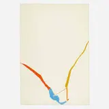 Helen Frankenthaler, Untitled (from the What Red Lines Can Do portfolio), 1970, screenprint in colors on Arches handmade