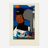 Romare Bearden, Slave Ship, 1977, screenprint in colors