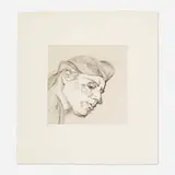 Lucian Freud, Ib, 1984, etching