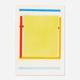 Imi Knoebel, Yellow Flat, 1996, lithograph in colors with hand-stenciling