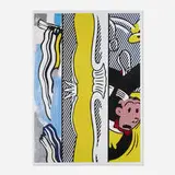 Two Paintings: Dagwood (from the Paintings series) by Roy Lichtenstein, 1984, woodcut and lithograph in colors on Arches 88, sold Jun 2022