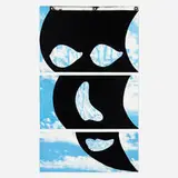 Vito Acconci, Face Flag, 1984, screenprint and lithograph in colors with gromets