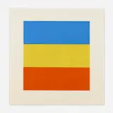 Ellsworth Kelly, Blue, Yellow, Red, 1970-1973, screenprint in colors