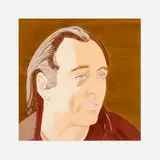 Alex Katz, Al Held, 1976, pochoir in watercolors on Fabriano CP 300 lb