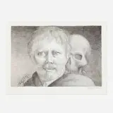 George Tooker, Self-Portrait, 1996, lithograph