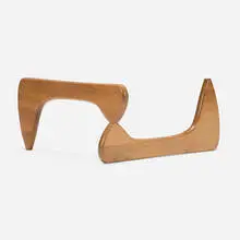 Coffee table base by Isamu Noguchi, walnut, sold Sep 2025