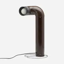 Kwok Hoi Chan, Table lamp, c. 1965, plastic, chrome-plated steel