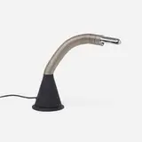 Domus, Table lamp, c. 1970, steel, enameled aluminum, chrome-plated brass, enameled steel