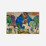 Maurice Brazil Prendergast, Untitled, oil on Masonite