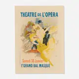 Jules Chéret, Bal Masqué, Théâtre de l'Opéra (plate 57 from Les maîtres de l'affiche), 1897, lithograph in colors