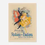 Jules Chéret, Redoute des étudiants (plate 95 from Les maîtres de l'affiche), 1897, lithograph in colors