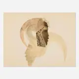 Avel de Knight, Spirit Masks I (from the Mask series), c. 1974, oil with pen and ink on paper