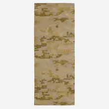 Contemporary, Low-pile carpet runner, c. 2010, machine-knotted wool
