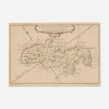 Jacques Nicolas Bellin, Carte de l'Isle de la Martinique, 1758, etching