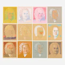 Milton Glaser, Bach Variations, 1985, Xerox, pen, ink and colored pencil on paper