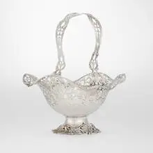 Reed & Barton, Bridal floral basket, sterling silver