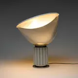 Taccia lamp by Achille & Pier Giacomo Castiglioni, glass, cast aluminum, lacquered aluminum, chrome-plated steel, sold Sep 2025