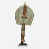 Kota, Mahongwe Bwete reliquary figure, wood, copper