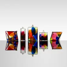 Paul Seide, Crystal Construction, 1989, molded glass, mercury, argon gas