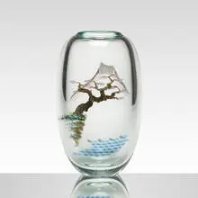 Mark Peiser, Plum Tree, Fuji Stream, 1980, hand-blown glass with torch-worked imagery