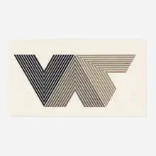 Quathlamba I (from the V Series) by Frank Stella, 1968, lithograph on paper, sold Jun 2016