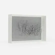 Vibracion by Jesús Rafael Soto, 1967, screenprint on Plexiglas, acrylic, sold Jun 2016
