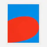Red Blue (from the Ten Works x Ten Painters portfolio) by Ellsworth Kelly, 1964, screenprint on Mohawk Superfine Cover paper, sold Jun 2016