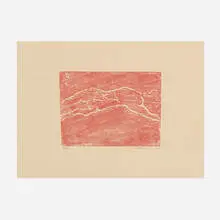 K by Susan Rothenberg, 2004, lithograph on paper, sold Jun 2016