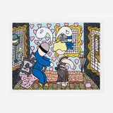 William Copley, Man and Woman, 1978, screenprint on paper