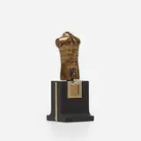 Microdavid by Miguel Ortiz Berrocal, 1969-1972, beryllium bronze, enameled steel, sold Jun 2016
