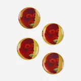 Ed Paschke, set of four plates (from Editions for the Renaissance Society), 1997, transfer-print on porcelain