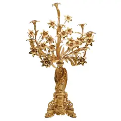 Untitled by Baroque Style Gilt, bronze figural ten light candelabrum, offered Aug 2025