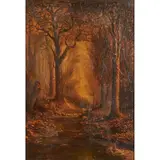 William Franklin Jackson, Forest Landscape with Two Deer