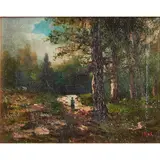 Julian Rix, Landscape with Figure