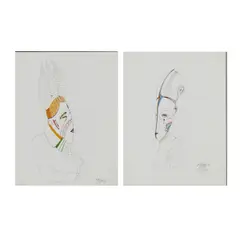 Mihail Chemiakin, on papers, 1983, pen and ink