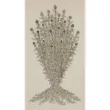 Jacques Hnizdovsky, Flowers, 1971, woodcut, [approximate dimensions -
