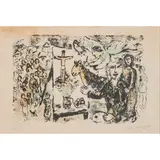 LeRoy Neiman, "Chateau Hunt,", 1979, screenprint, [approximate dimensions -