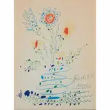 Pablo Picasso, Fleurs Pour For UCLA, 1961, lithograph in colors, [approximate dimensions -