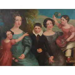 Franz Xaver Winterhalter, "The Campbell Family,", oil on canvas, (approximate dimensions -