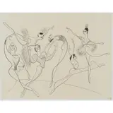 Al Hirschfeld, American Ballet, lithograph, [approximate dimensions -