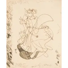 Untitled by George Braque, etching from "La Théogonie D'Hesiode" from the Vollard Suite, [approximate dimensions -, offered Jul 2025