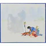 Ed Morgan, " Vision of the Dance," 2003, embossed print with hand colored, watercolor, [approximate dimensions -