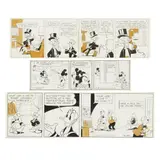 Walt Disney Studios, Three Daily Comic Strips, ink and polka dotted