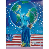 Peter Max, Peace on Earth, acrylic on offset lithograph, [approximate dimensions -