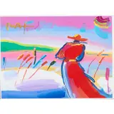 Peter Max, Walking in Reeds, acrylic on offset lithograph, [approximate dimensions -