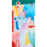 Peter Max, Statue of Liberty, acrylic on offset lithograph, [approximate dimensions -