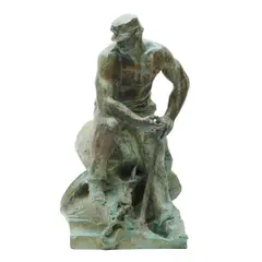 Alexander Stirling Calder, Seated Man, bronze, [approximate dimensions - overall: 15-3/4 h x 8-1/2 w x 9 d inches]