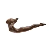 Bill Starke, Female Skydiver, bronze, [approximate dimensions - overall: 4 h x 4 w x 3 d inches]