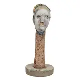 Ira Yeager, Portrait from the Sculpture Series, 2003, Paint and, Mixed Media, mounted on concrete base. Height, 37 inches Property of Austin Hill