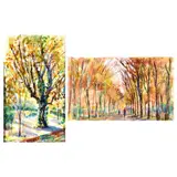 Autumn Road by Lloyd Lozes Goff, watercolor). Watercolor, offered Jul 2025